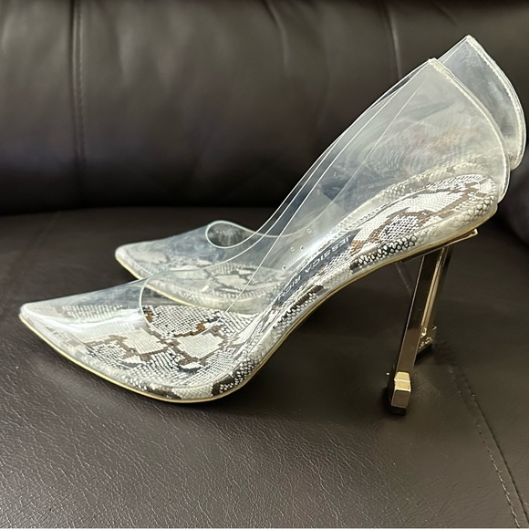 Jessica Rich So Fancy Sandals In Transparent Snake Size 39 (US 9) - Picture 4 of 16